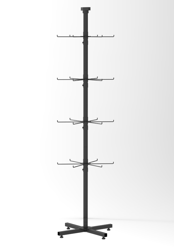 Security Hook Display Rack 4-Tier Hook Display ODM Manufacturer – Formost Plastics & Metalworks